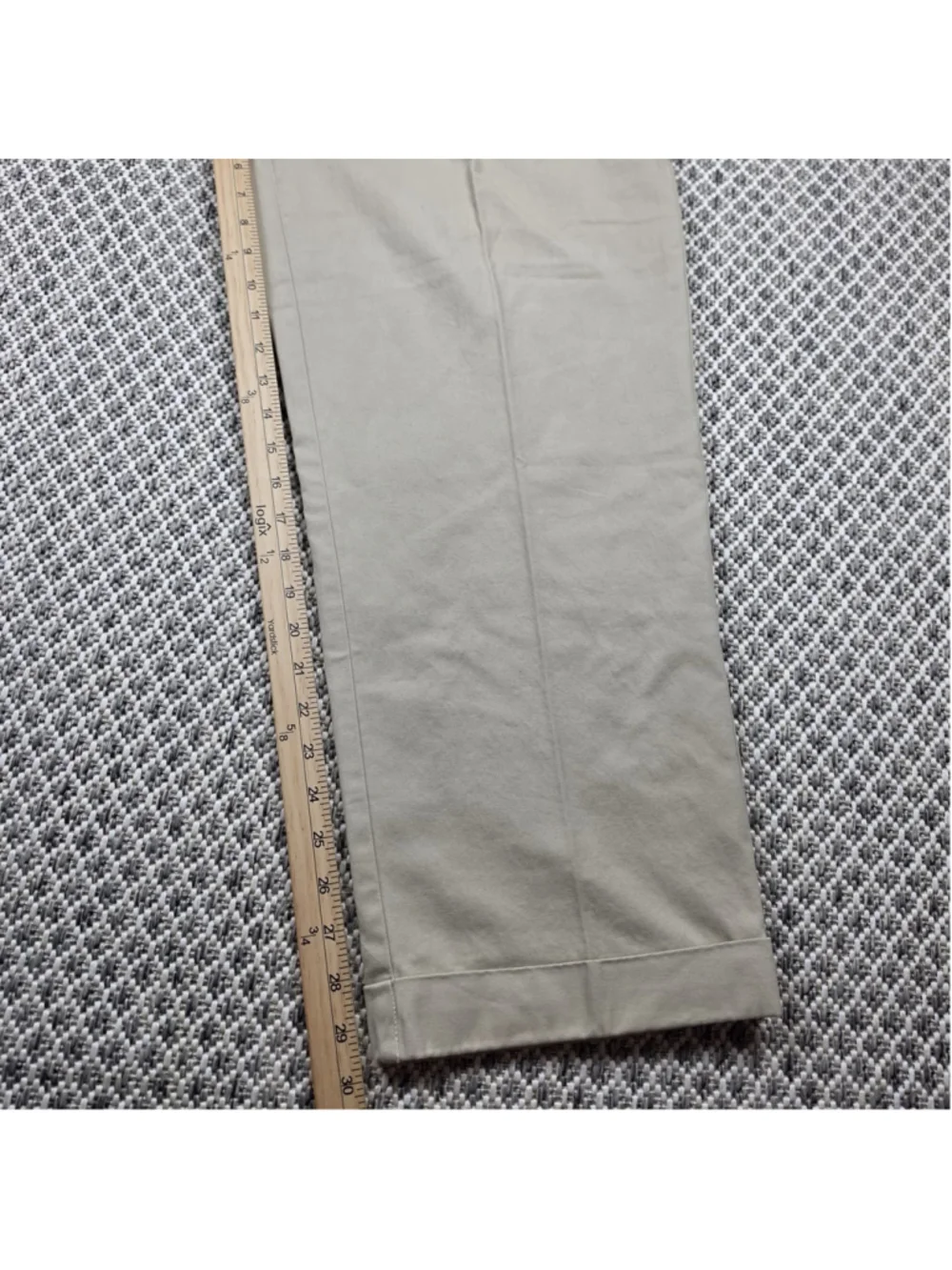 Vintage Polo Ralph Lauren Andrew Pant Khaki Pleated Cuffed Chino Mens 36x30